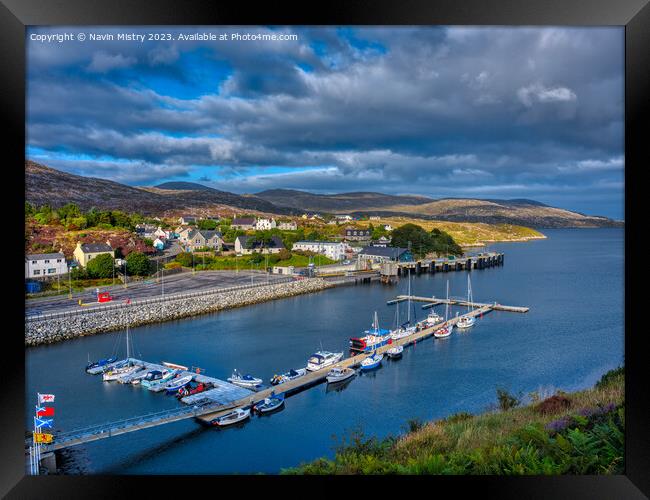 A view of Tarbert, Isle of Harris  Framed Print by Navin Mistry