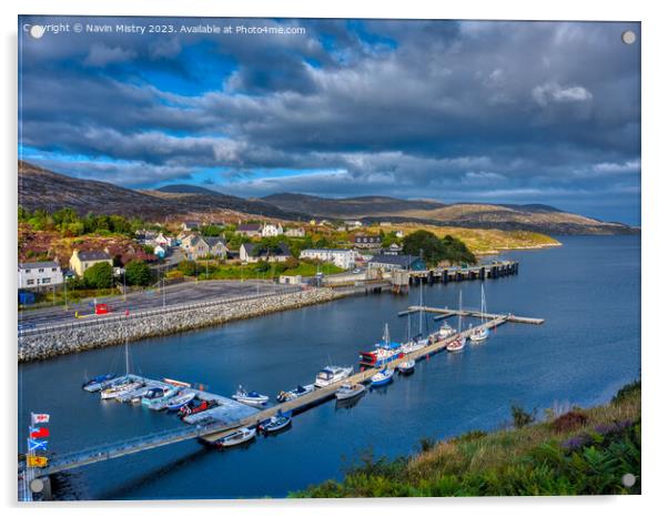 A view of Tarbert, Isle of Harris  Acrylic by Navin Mistry