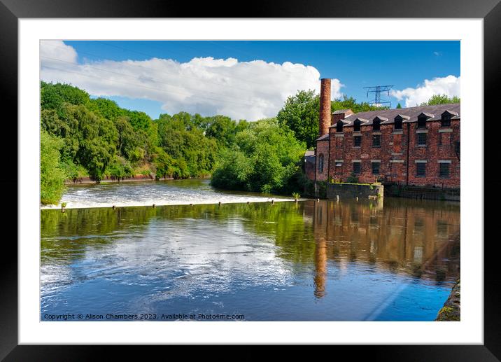 Thwaite Watermill in Leeds Framed Mounted Print by Alison Chambers