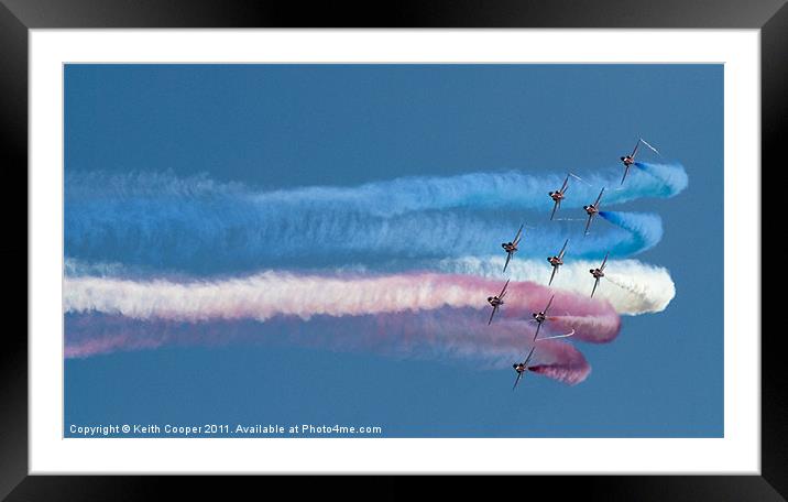 Red Arrows Framed Mounted Print by Keith Cooper