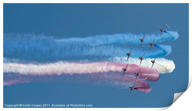 Red Arrows Print by Keith Cooper