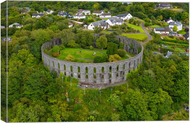 McCaigs Tower Canvas Print by Apollo Aerial Photography