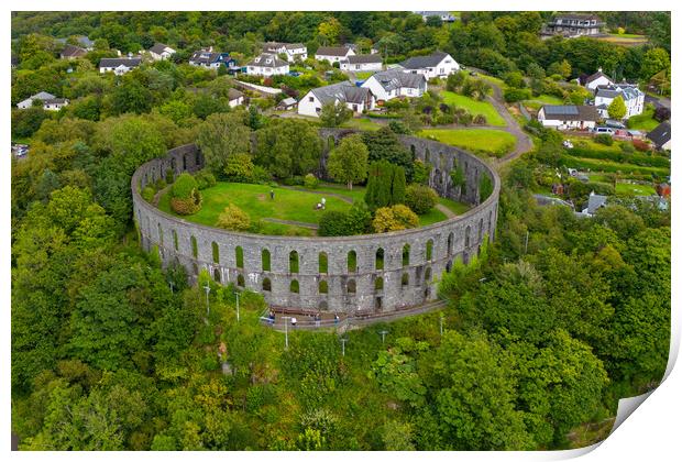 McCaigs Tower Print by Apollo Aerial Photography