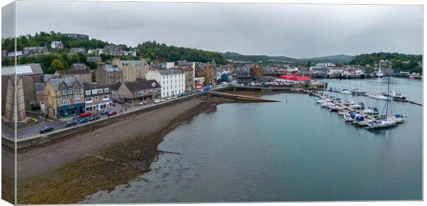 Oban Harbour Canvas Print by Apollo Aerial Photography