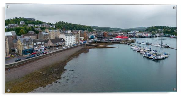 Oban Harbour Acrylic by Apollo Aerial Photography