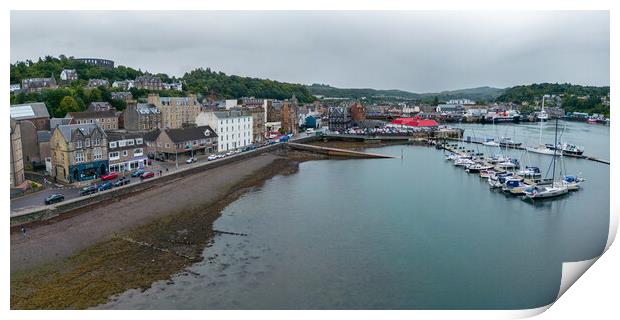 Oban Harbour Print by Apollo Aerial Photography