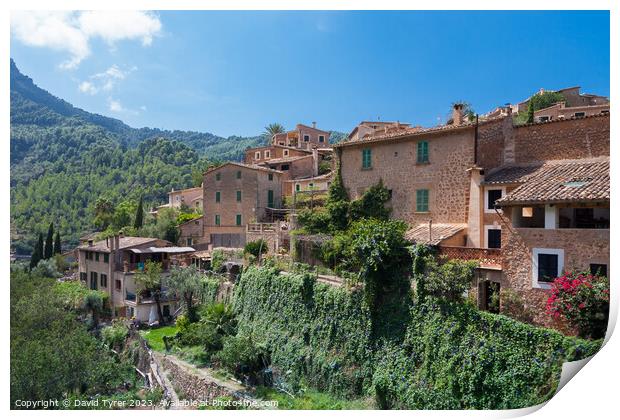 Captivating Deia: Mallorca's Poetic Haven Print by David Tyrer