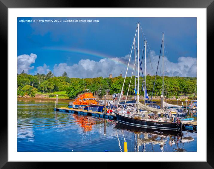 Stornoway  Harbour, Isle of Lewis Framed Mounted Print by Navin Mistry