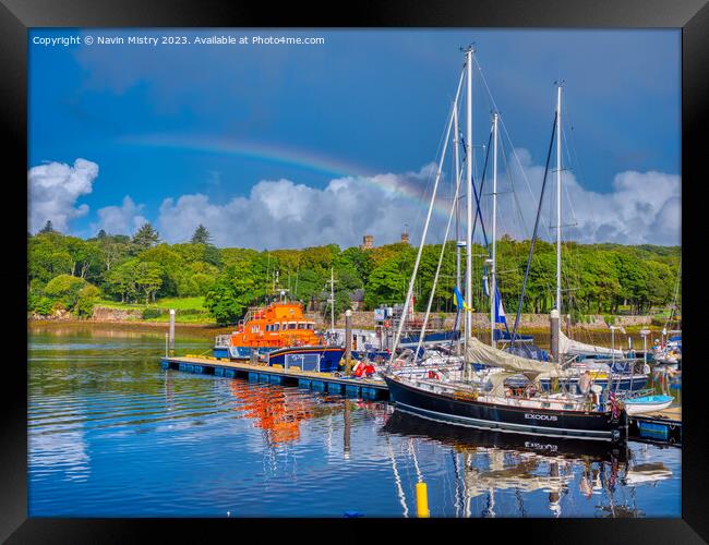 Stornoway  Harbour, Isle of Lewis Framed Print by Navin Mistry