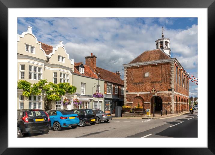 The old Market Hall, Old Amersham Framed Mounted Print by Kevin Hellon