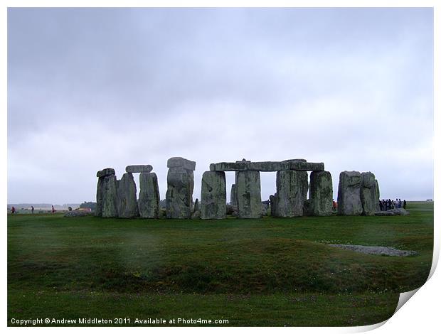 Stonehenge Print by Andrew Middleton