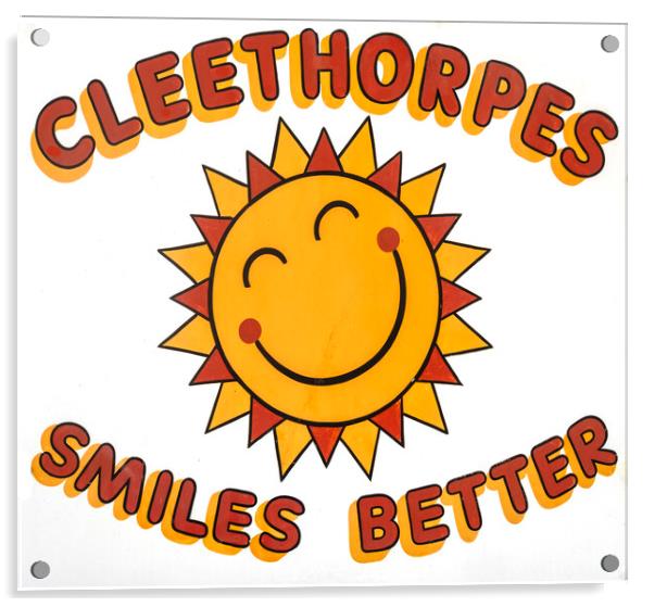 Cleethorpes Smiles Better Acrylic by Steve Smith