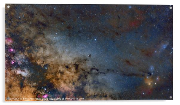Scorpius and RHO Ophiuchi Acrylic by Emil Andronic