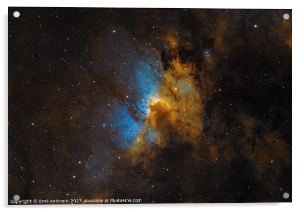 The Cave Nebula Acrylic by Emil Andronic