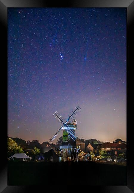 Cley Windmill Under The Stars  Framed Print by Bryn Ditheridge