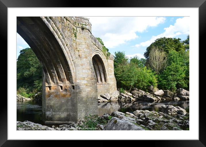 The Devil's Bridge Framed Mounted Print by Malcolm Snook