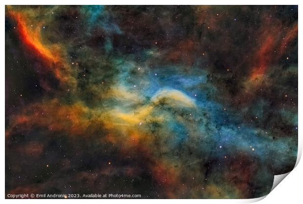 The Propeller Nebula Print by Emil Andronic