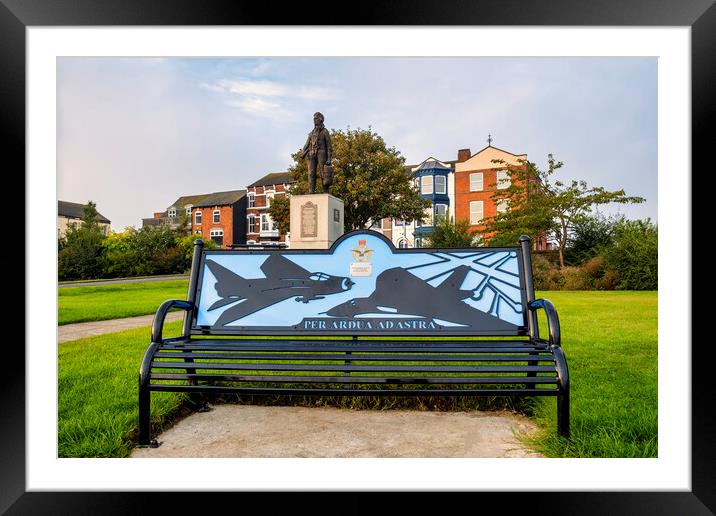 Cleethorpes Royal Air Force Memorial Bench Framed Mounted Print by Tim Hill