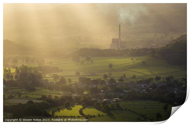Dawn Illumination Over Hope Valley Print by Steven Nokes