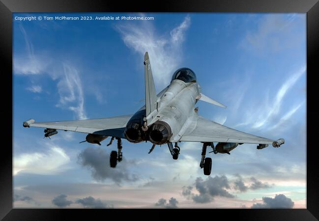  Eurofighter Typhoon's RAF Lossiemouth Landing Framed Print by Tom McPherson