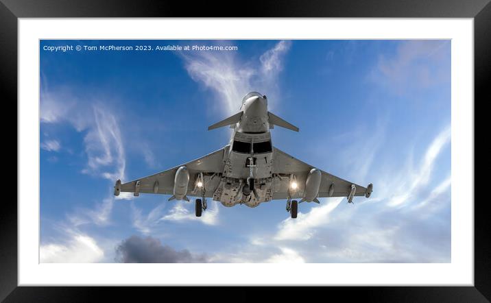 Eurofighter Typhoon's Grand Landing Framed Mounted Print by Tom McPherson