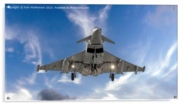 Eurofighter Typhoon's Grand Landing Acrylic by Tom McPherson