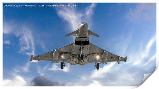 Eurofighter Typhoon's Grand Landing Print by Tom McPherson