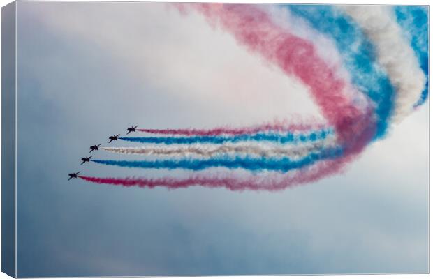 Red Arrows Enid Section Canvas Print by J Biggadike