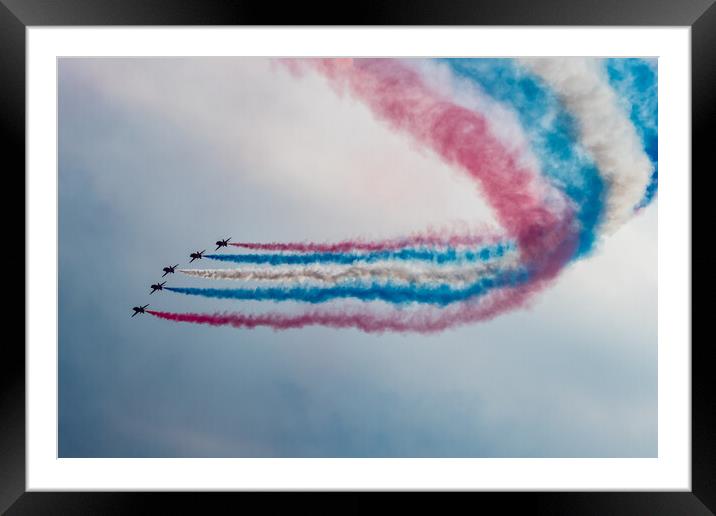Red Arrows Enid Section Framed Mounted Print by J Biggadike