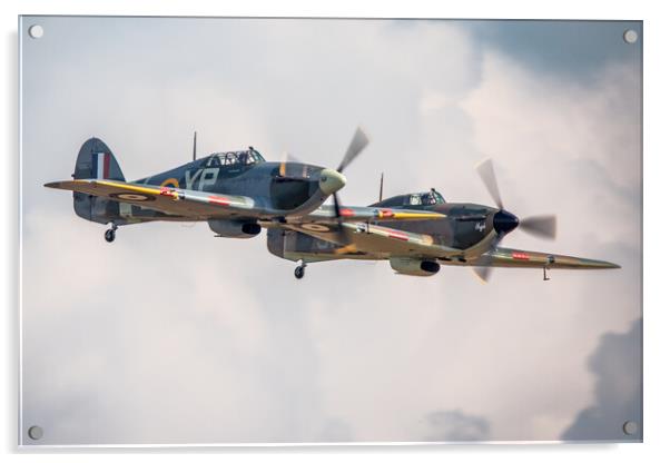 Hawker Hurricane Flypast Acrylic by J Biggadike