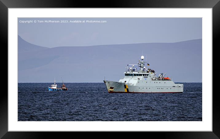 Guardianship on Moray Firth: MINNA Framed Mounted Print by Tom McPherson