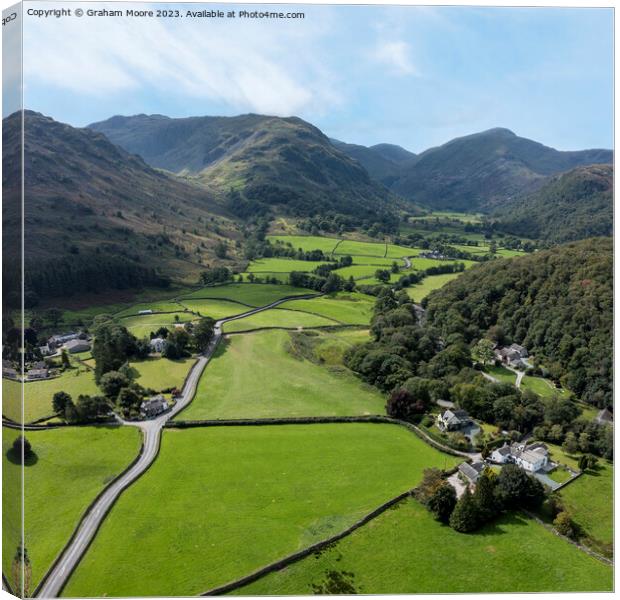 Borrowdale valley Canvas Print by Graham Moore