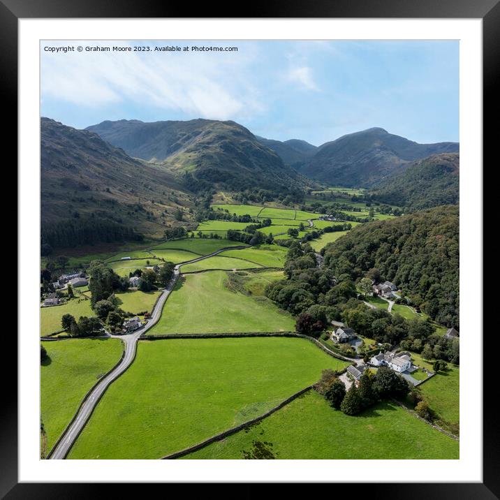 Borrowdale valley Framed Mounted Print by Graham Moore