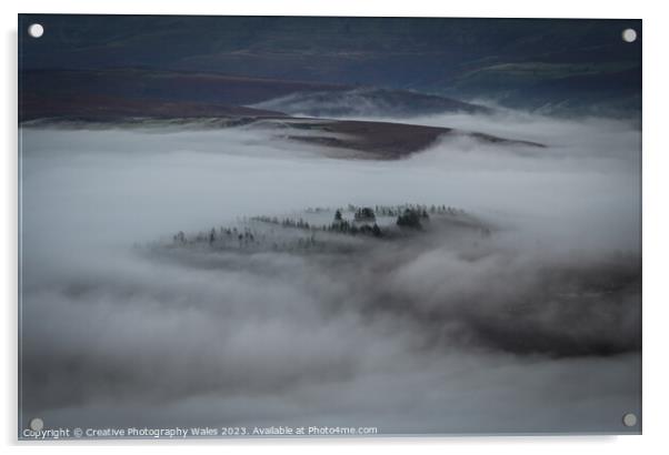 Tor y Foel Misty landscape images Acrylic by Creative Photography Wales