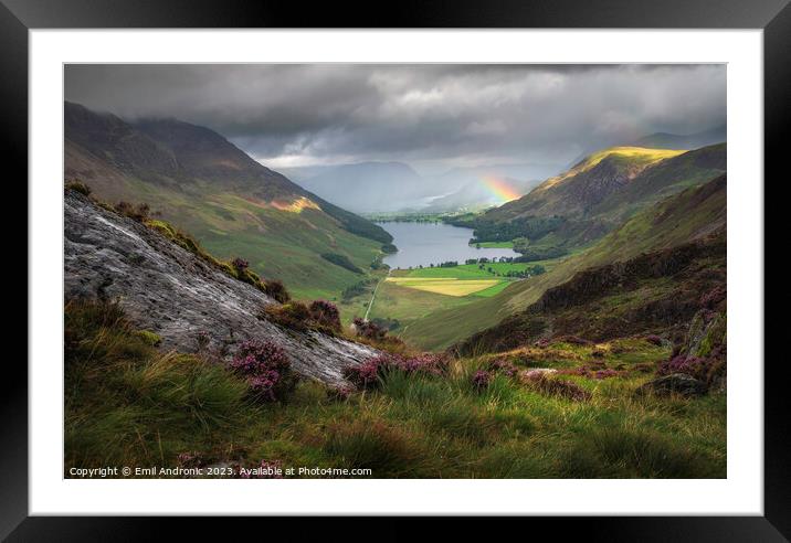 Buttermere Framed Mounted Print by Emil Andronic