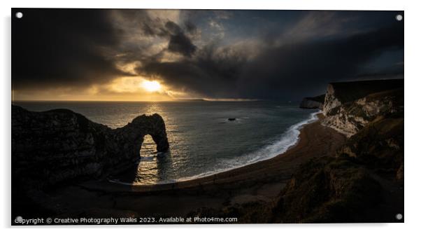 Durdle Door, Jurassic Coast in Dorset Acrylic by Creative Photography Wales