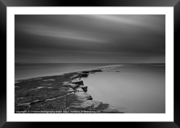Kimmeridge Bay Long Exposure Framed Mounted Print by Creative Photography Wales