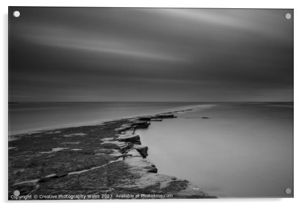 Kimmeridge Bay Long Exposure Acrylic by Creative Photography Wales