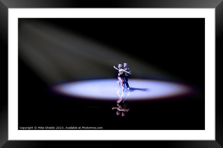 Awe-Inspiring Miniature Ice Ballet Framed Mounted Print by Mike Shields