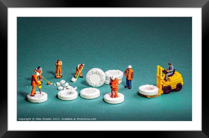 Miniature Marvel: Polo Mint Production Framed Mounted Print by Mike Shields