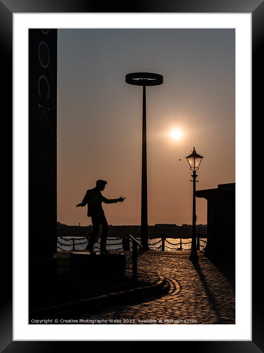 Billy Fury Sculpture_Liverpool City images Framed Mounted Print by Creative Photography Wales