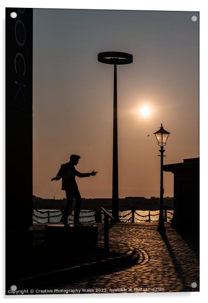 Billy Fury Sculpture_Liverpool City images Acrylic by Creative Photography Wales