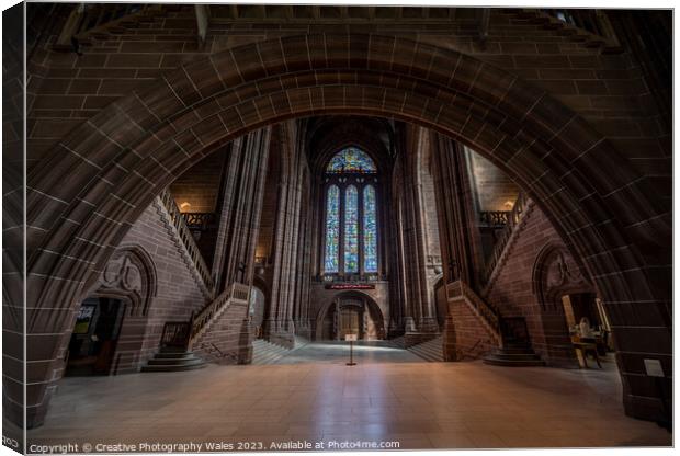 Liverpool Cathedral, Liverpool City images Canvas Print by Creative Photography Wales