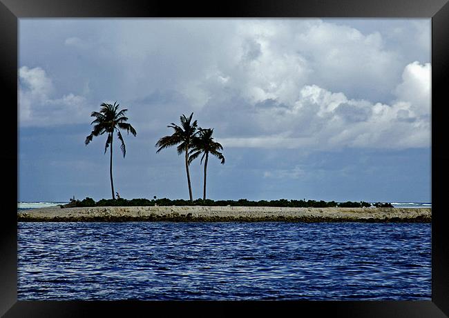 small island Framed Print by Hassan Najmy