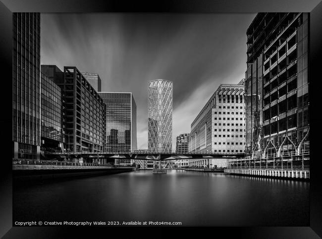 Canary Wharf, London Framed Print by Creative Photography Wales