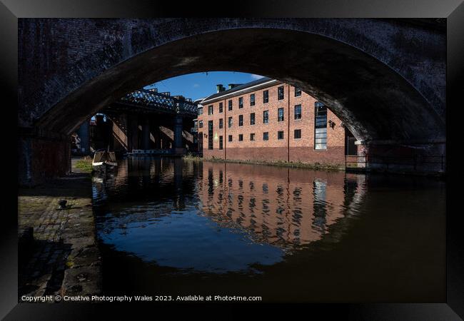Castlefields Reflection, Manchester Framed Print by Creative Photography Wales