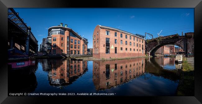 Castlefields Reflection Manchester Framed Print by Creative Photography Wales