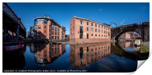 Castlefields Reflection Manchester Print by Creative Photography Wales