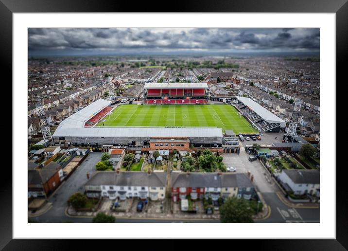 Blundell Park Grimsby Town FC Framed Mounted Print by Apollo Aerial Photography