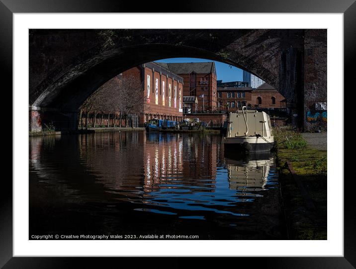 Castlefields Reflection Manchester Framed Mounted Print by Creative Photography Wales